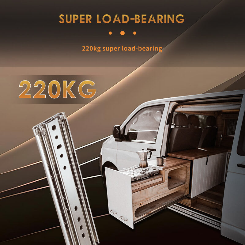 LOAD-BEARING 220KG Drawer slides