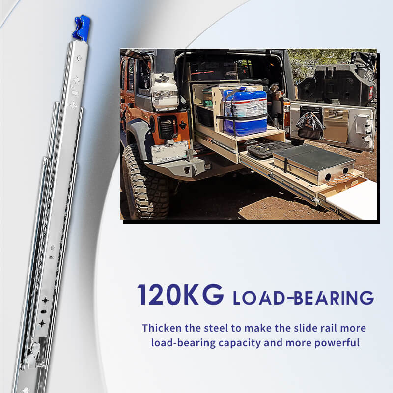  120KG Load Capacity Heavy Duty Locking Drawer Runners